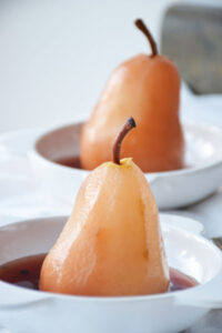 Champagne Poached Pears Recipe